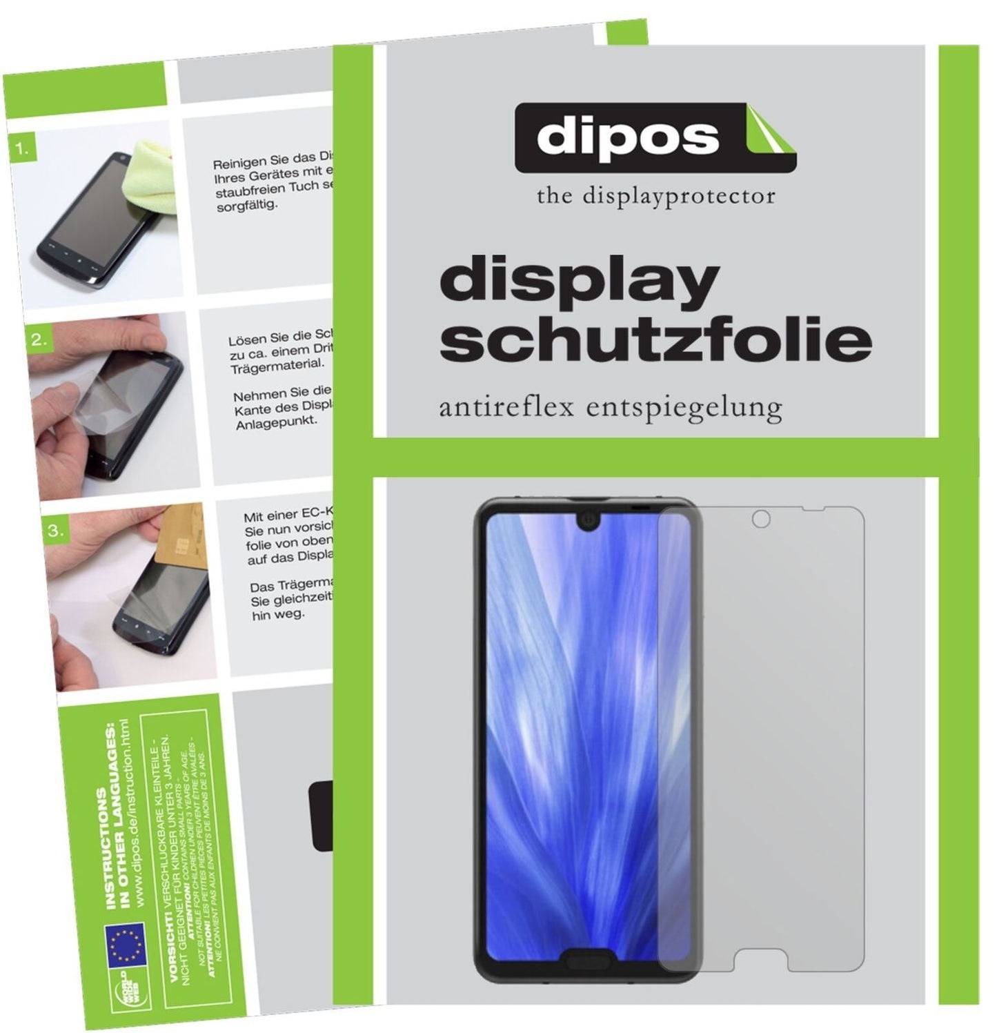 1x Schutzfolie matt für Sharp Aquos R3 Display-Sch (2)