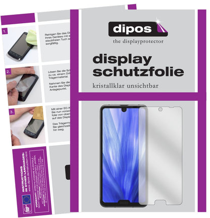2x Schutzfolie klar für Sharp Aquos R3 Display-Sch (1)