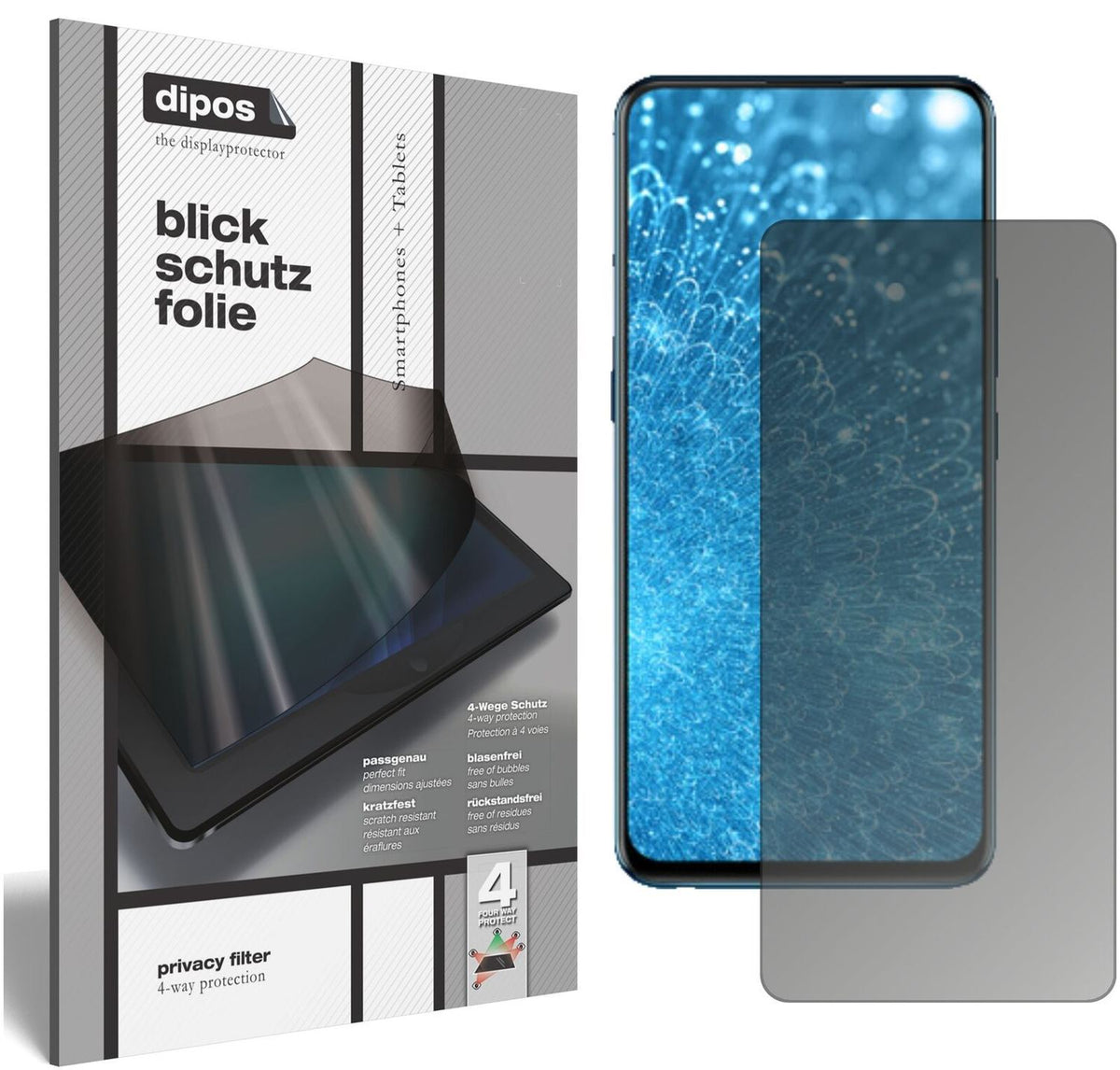 Blickschutzfolie für Vivo V15 Pro matt Schutzfolie (2)