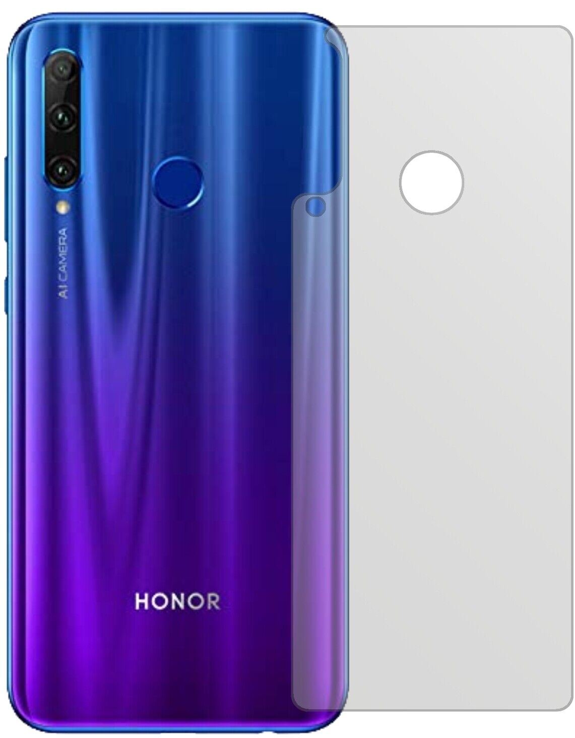 5x Schutzfolie matt für Honor 20 lite Rückseite Di (1)