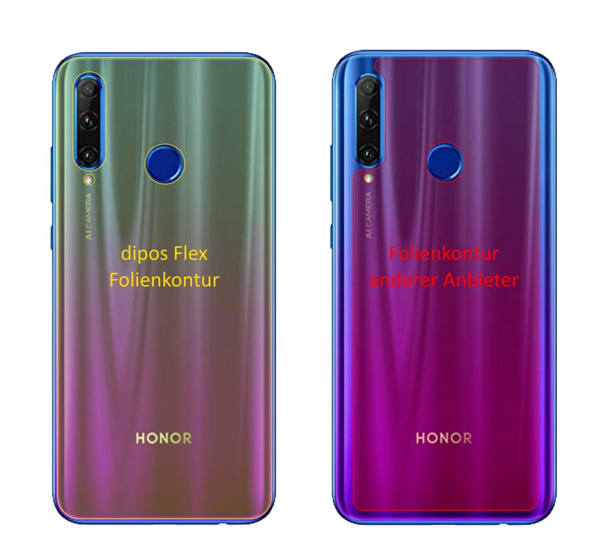 3x 3D Full Cover Schutzfolie für Honor 20 lite Rüc (2)