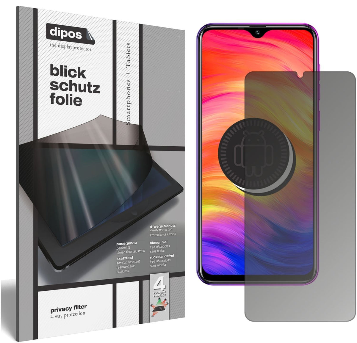 Blickschutzfolie für Ulefone Note 7 matt Schutzfol (1)