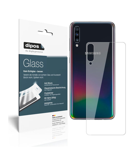 2x 9H Schutzfolie für Samsung Galaxy A70 Rückseite (1)