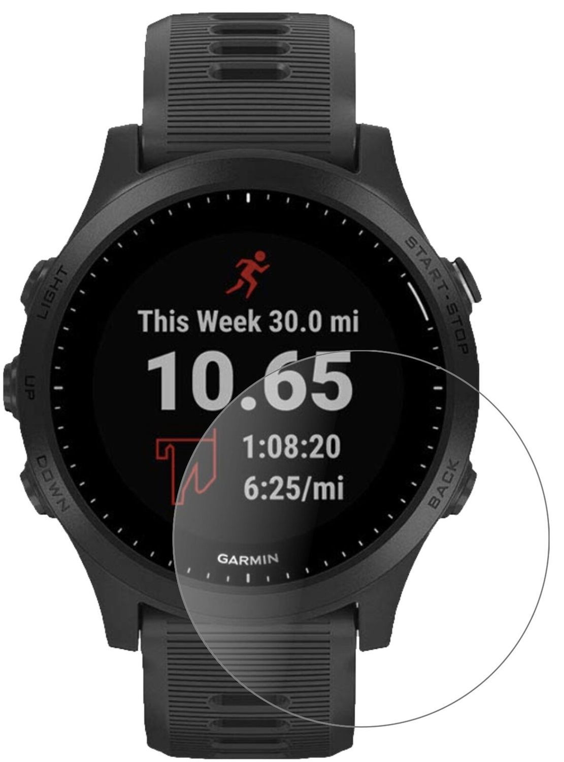 1x 9H Schutzfolie matt für Garmin Forerunner 245 M (1)