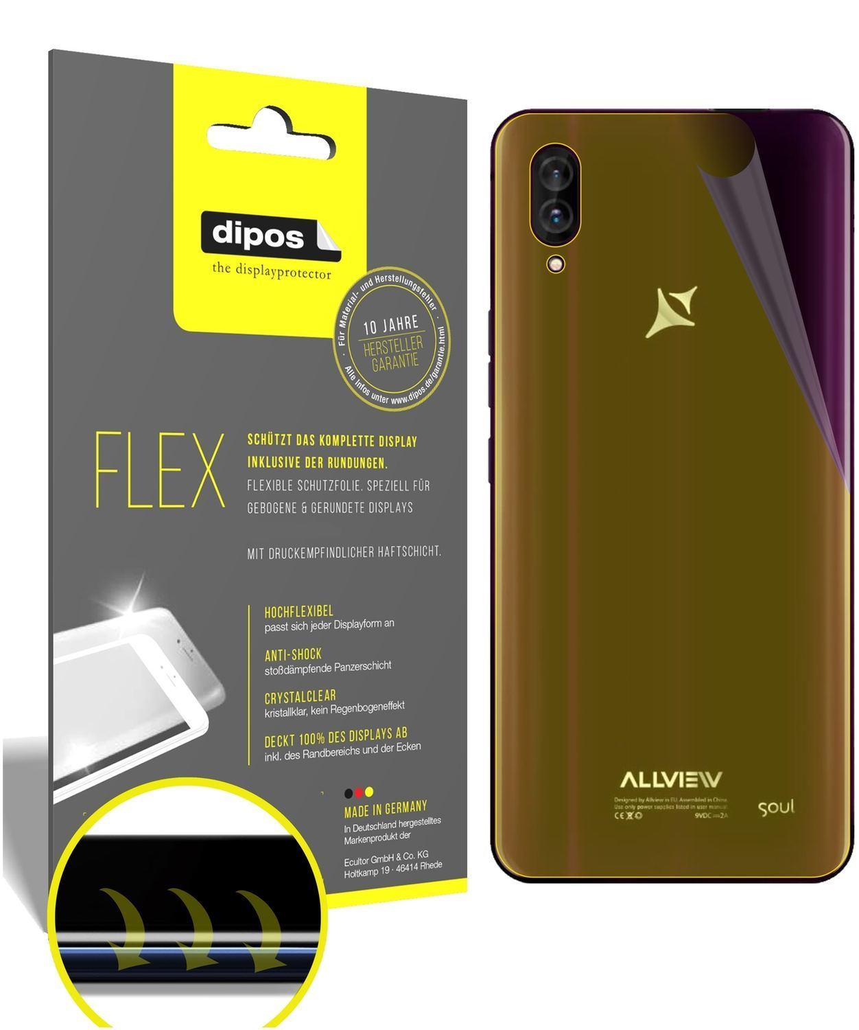 3x 3D Full Cover Schutzfolie für Allview Soul X6 X (1)