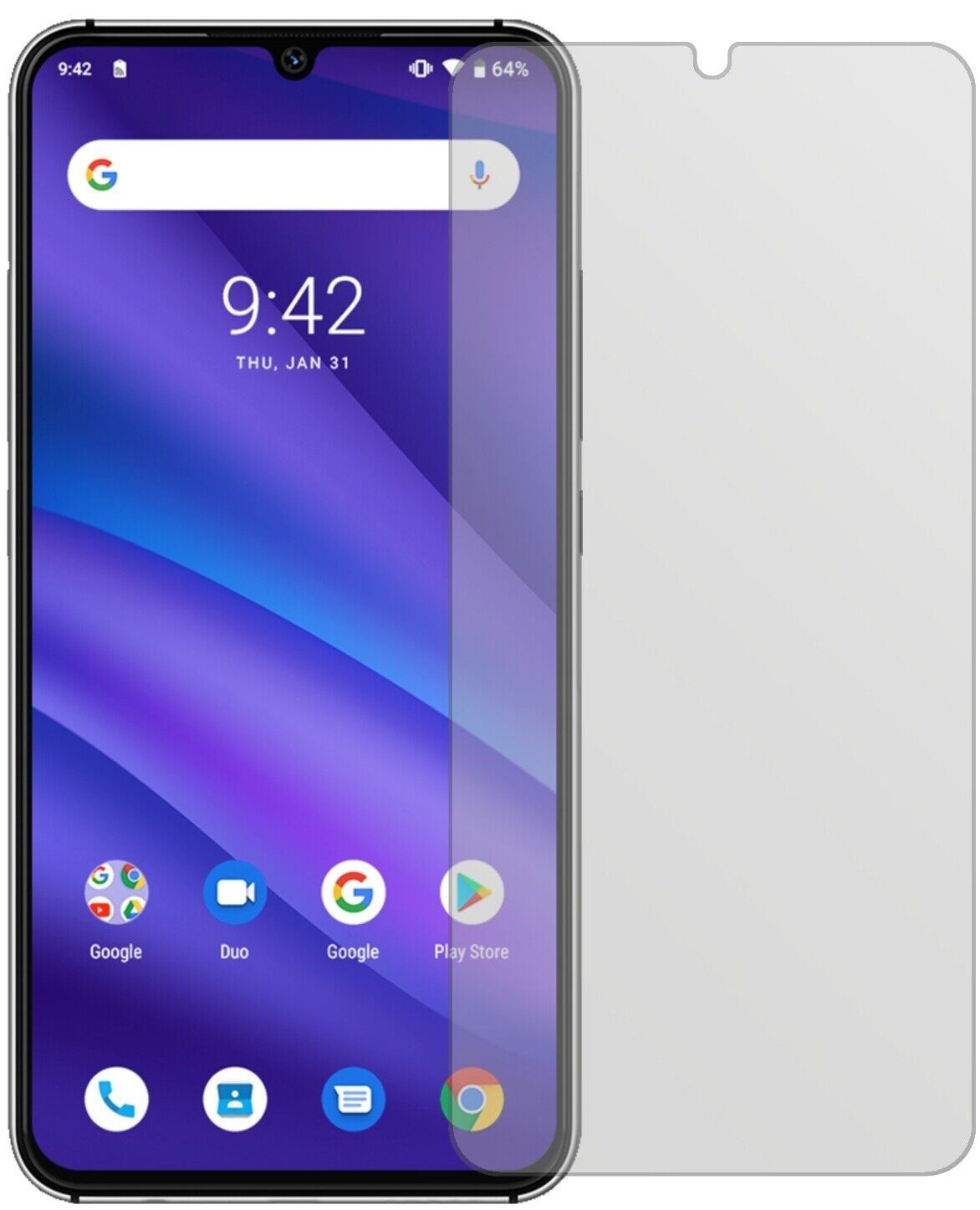 1x Schutzfolie matt für Umidigi A5 Pro Display-Sch (1)
