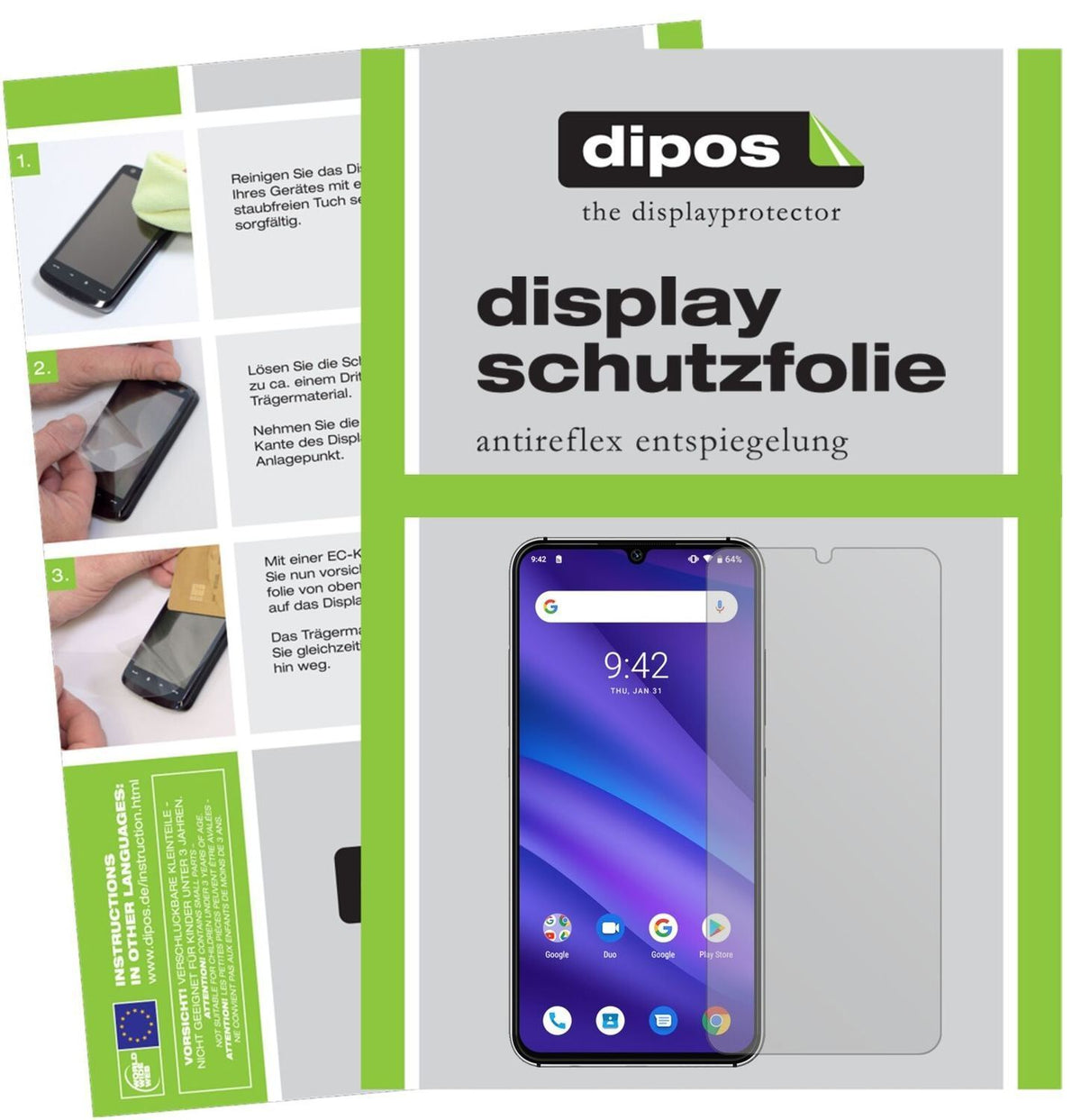 1x Schutzfolie matt für Umidigi A5 Pro Display-Sch (2)