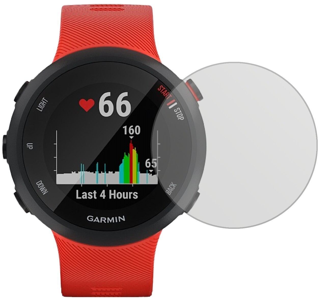 2x Schutzfolie matt für Garmin Forerunner 45 S Dis (2)
