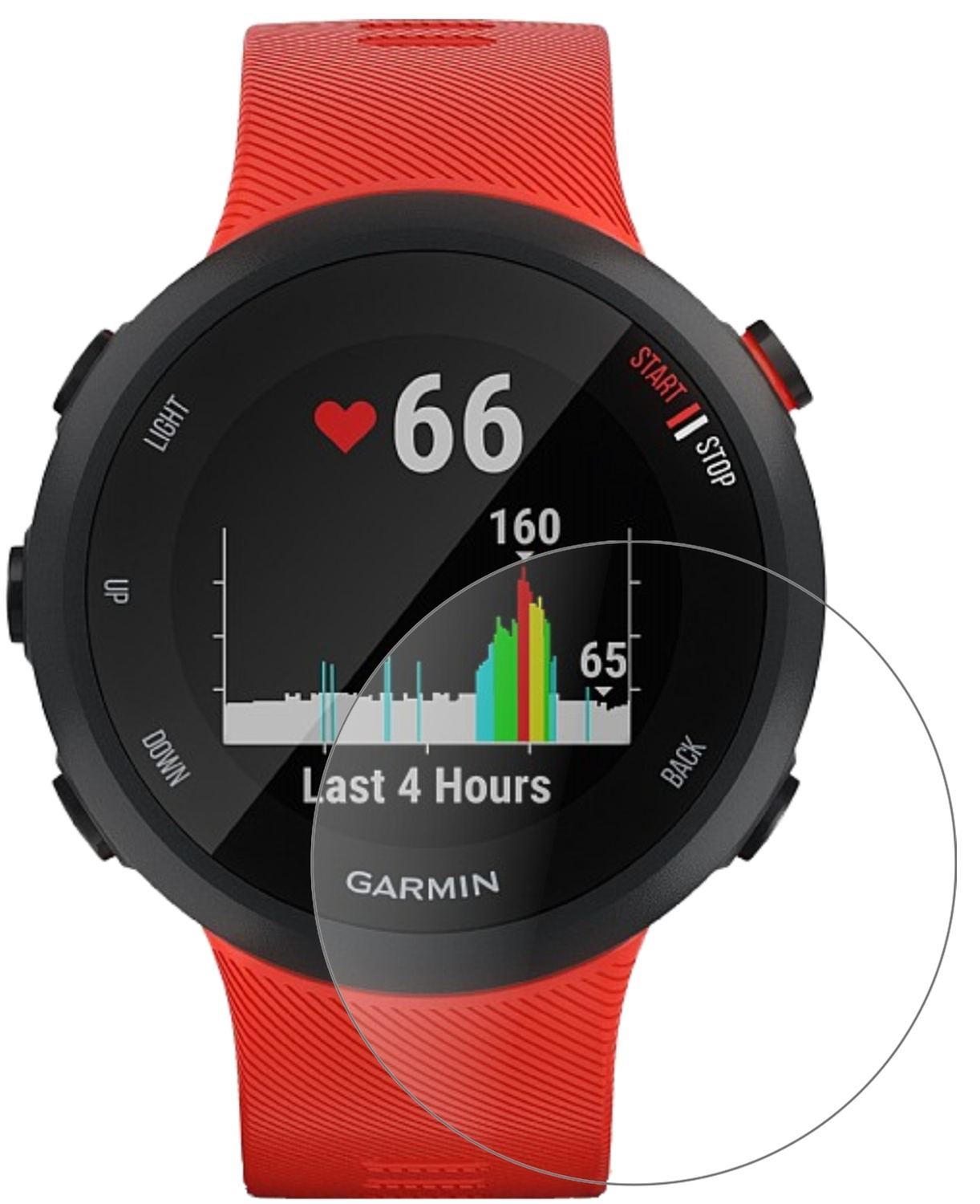 2x 9H Schutzfolie matt für Garmin Forerunner 45 Pa (2)