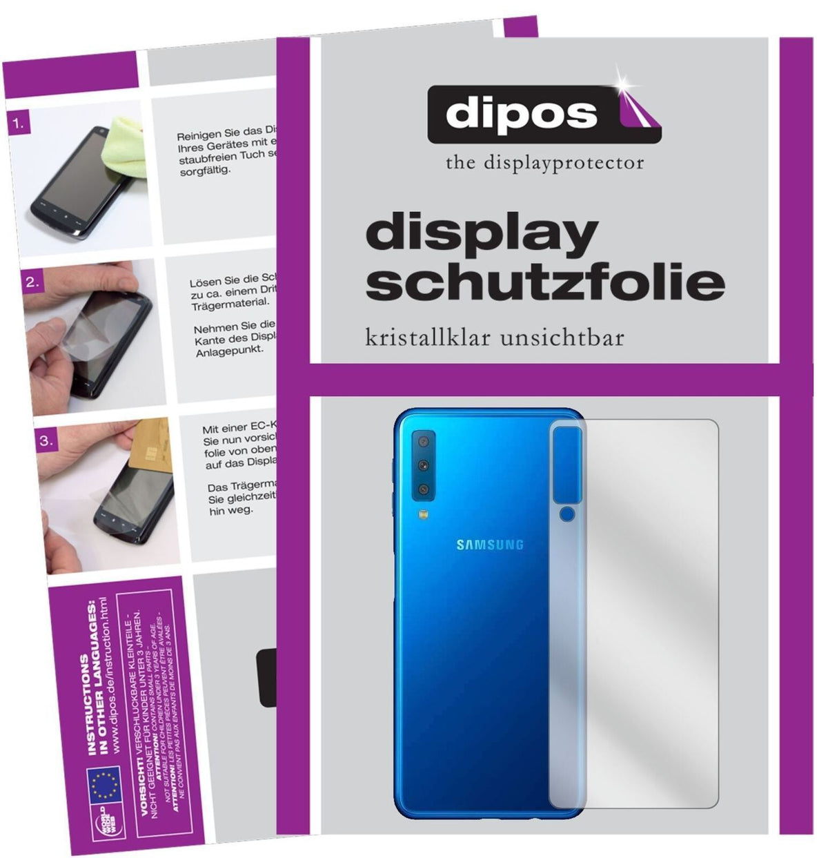 1x Schutzfolie klar für Samsung J4 Core (2018) Rüc (2)