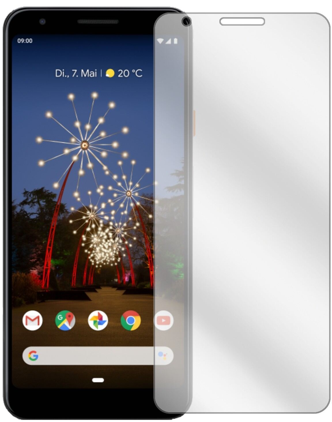 6x Schutzfolie klar für Google Pixel 3a Display-Sc (2)