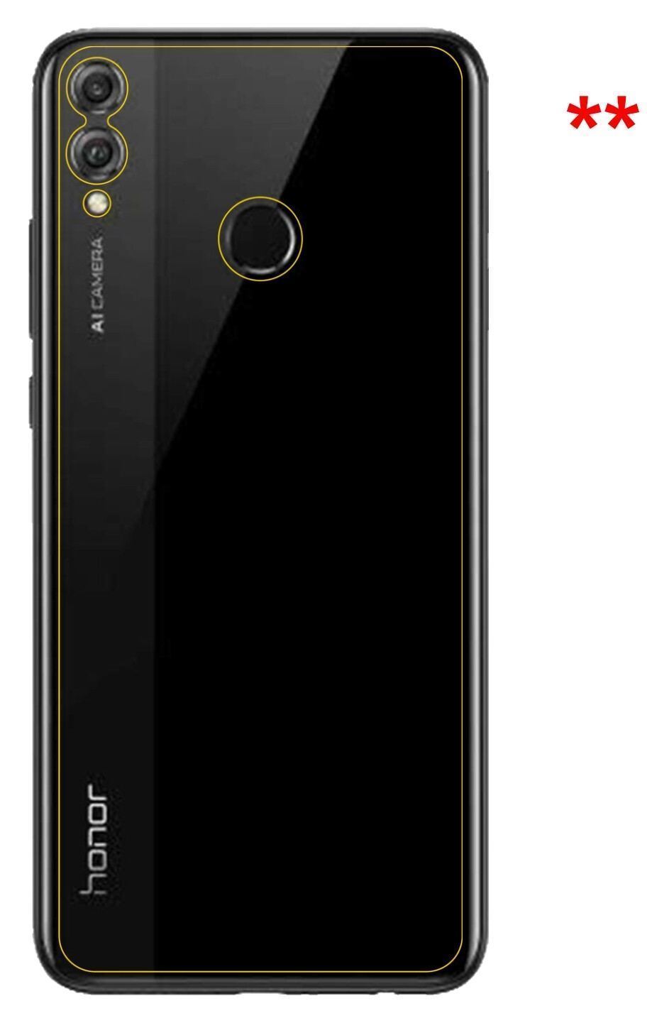 2x 9H Schutzfolie für Honor View 10 Lite Rückseite (3)
