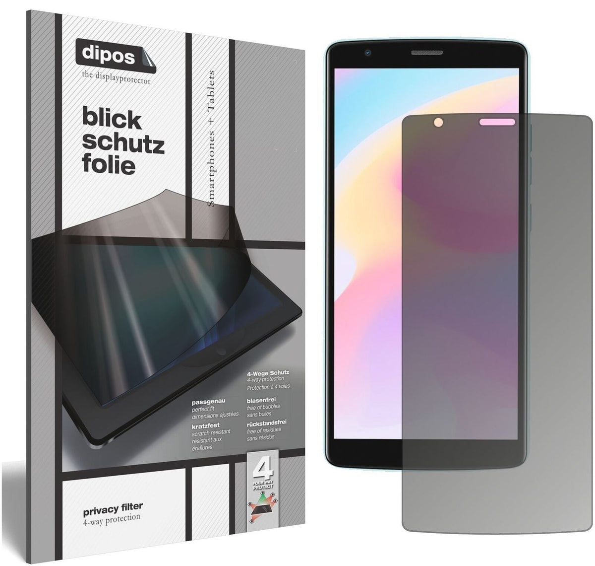 Blickschutzfolie für Blackview A20 Pro matt Schutz (2)