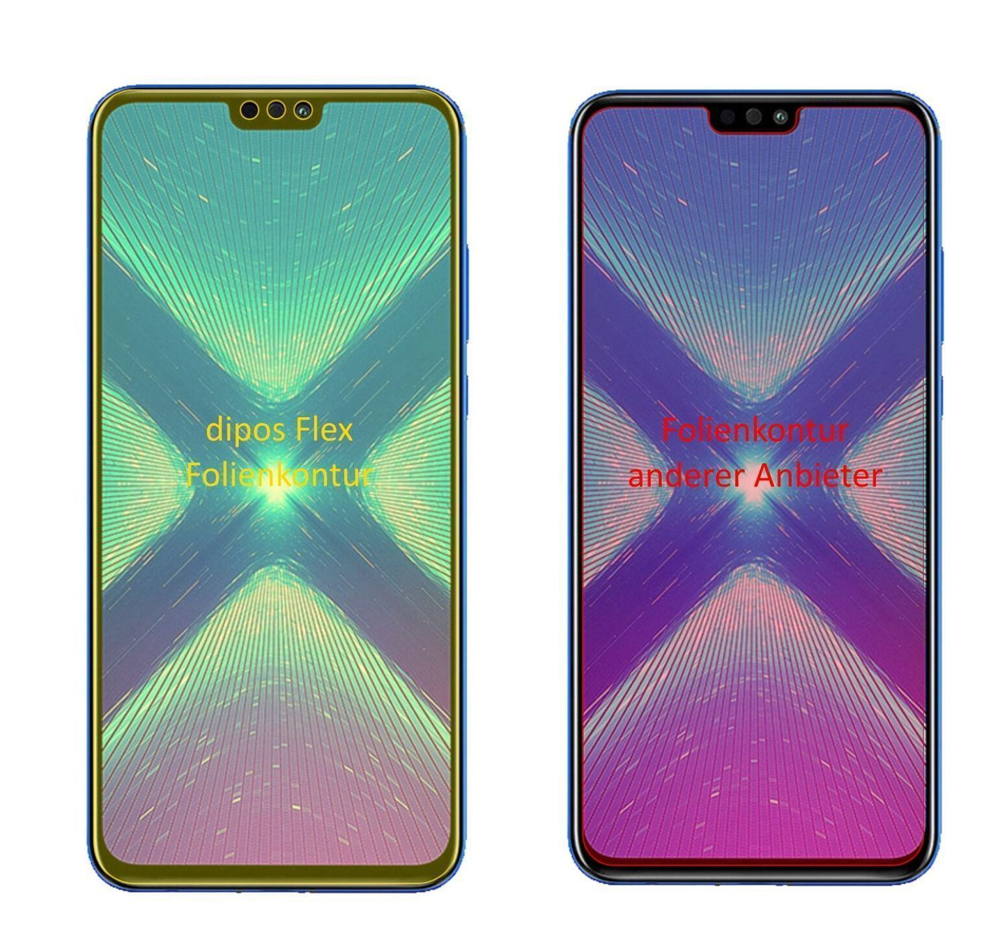 3x 3D Full Cover Schutzfolie für Honor View 10 Lit (2)
