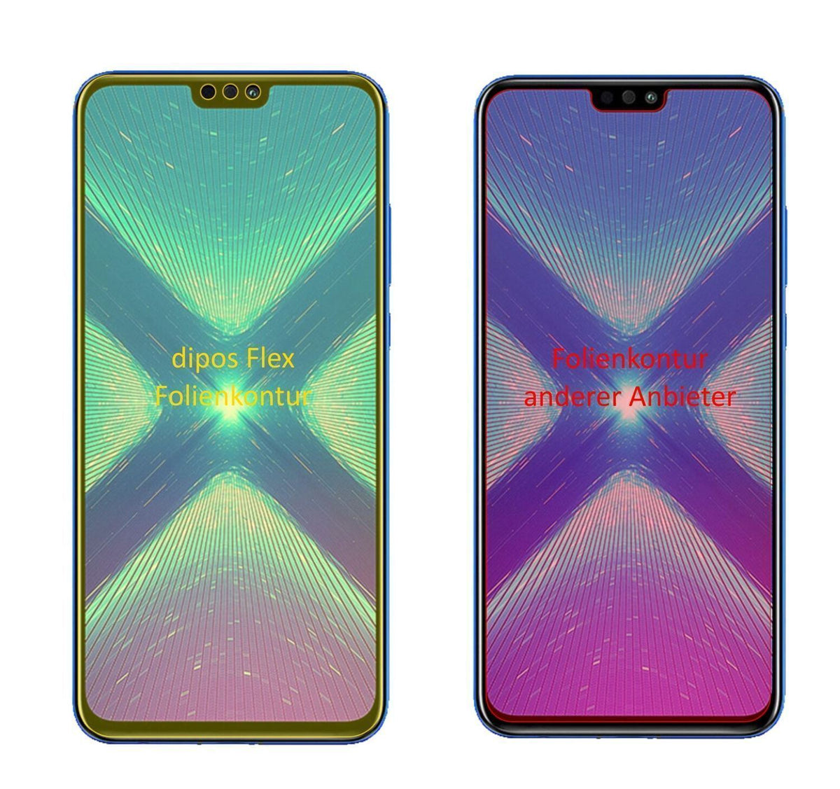 3x 3D Full Cover Schutzfolie für Honor View 10 Lit (2)