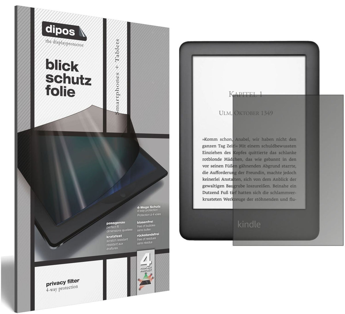 Blickschutzfolie für Amazon Kindle E-Reader der 10 (2)