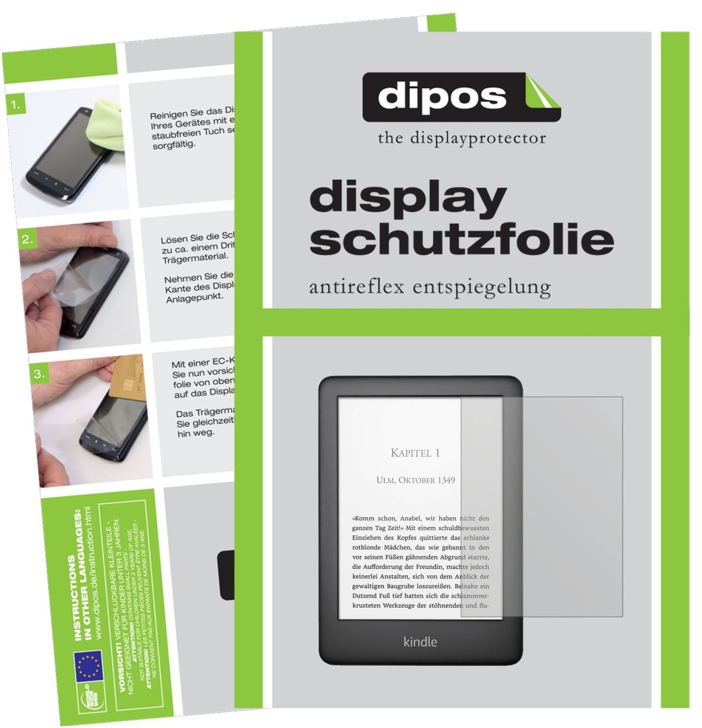 2x Schutzfolie matt für Amazon Kindle E-Reader der (1)