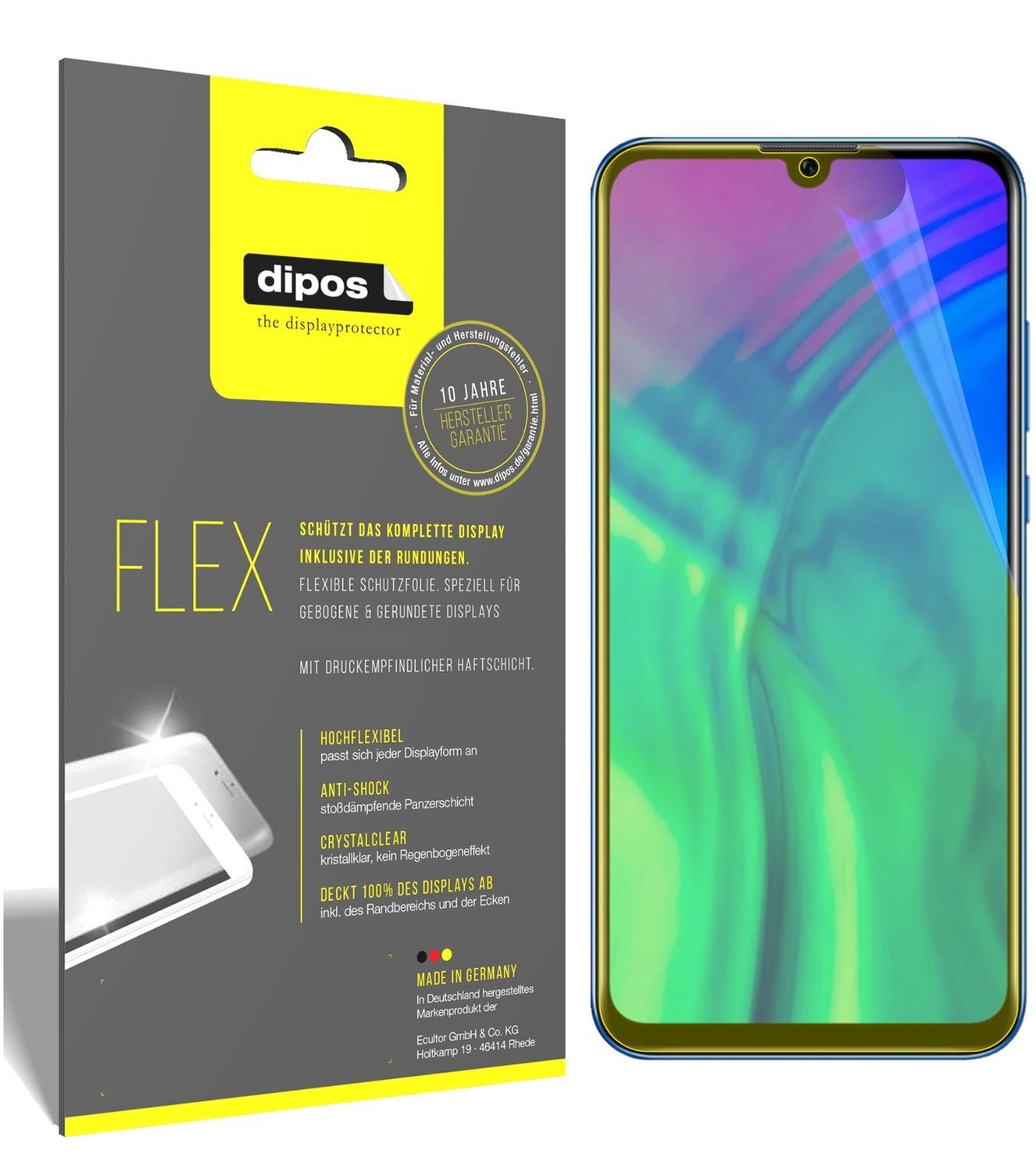 3x 3D Full Cover Schutzfolie für Honor 20i (1)