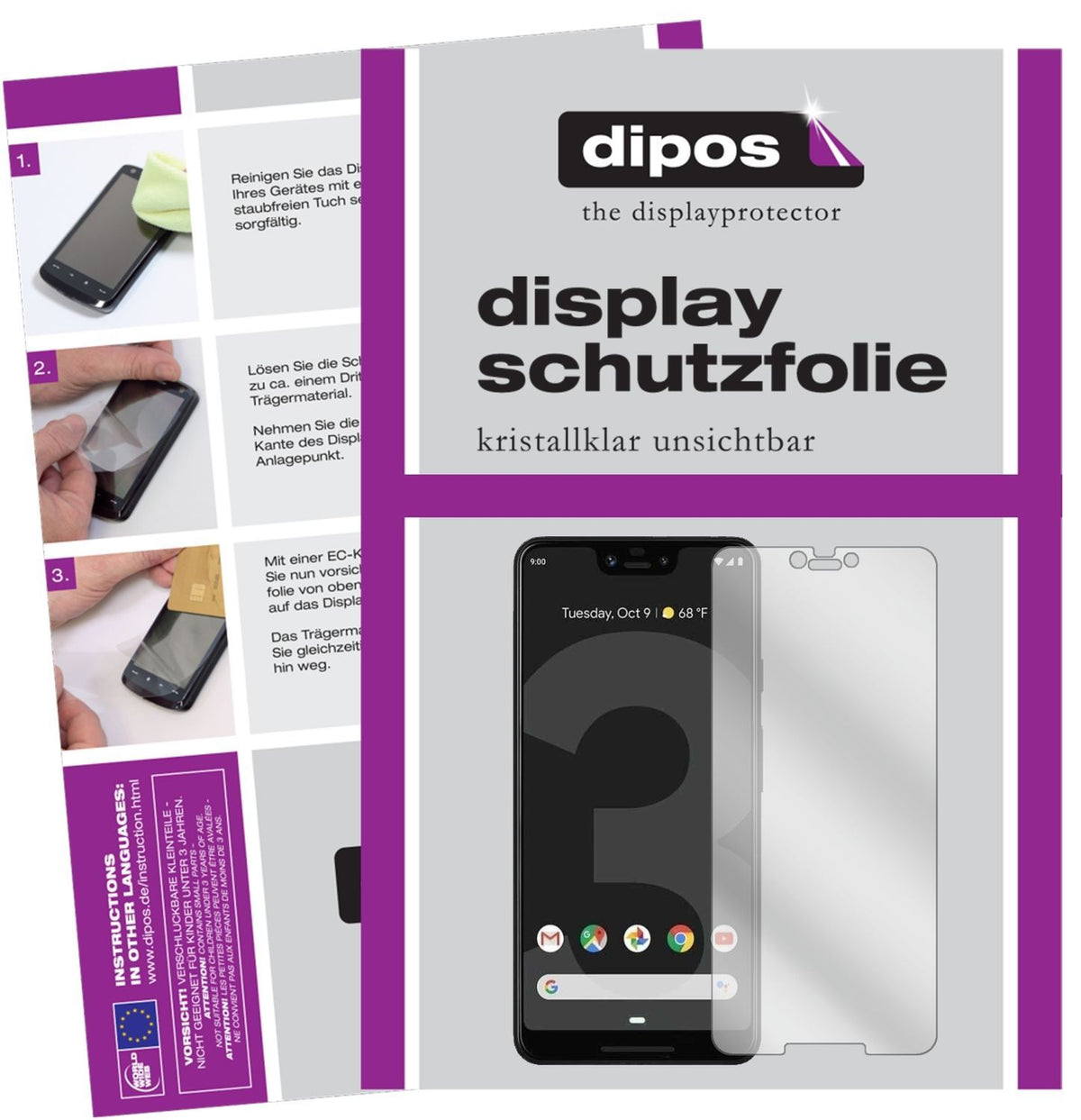 2x Schutzfolie klar für HTC Exodus 1 Display-Schut (1)