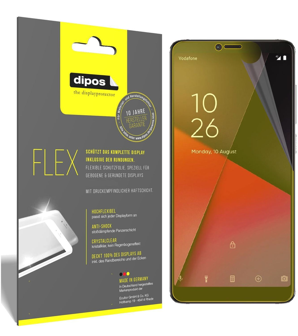 3x 3D Full Cover Schutzfolie für Vodafone Smart X9 (1)