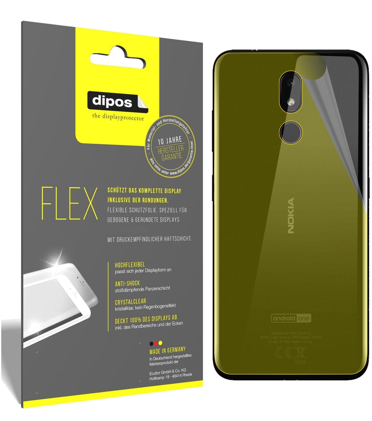 3x 3D Full Cover Schutzfolie für Nokia 3.2 Rücksei (1)