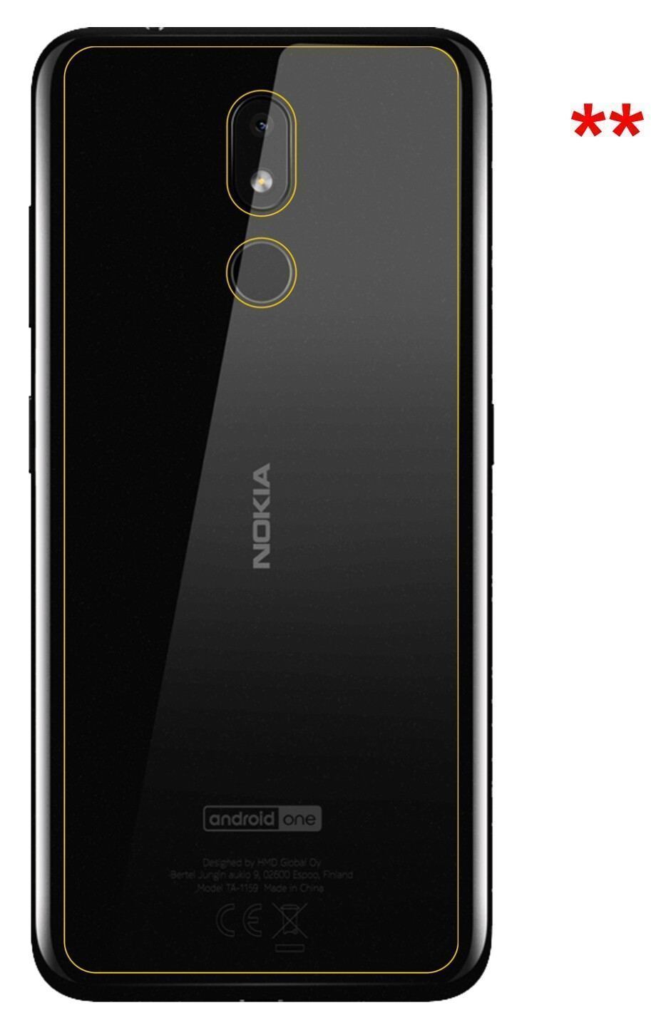 6x Schutzfolie matt für Nokia 3.2 Rückseite Displa (6)