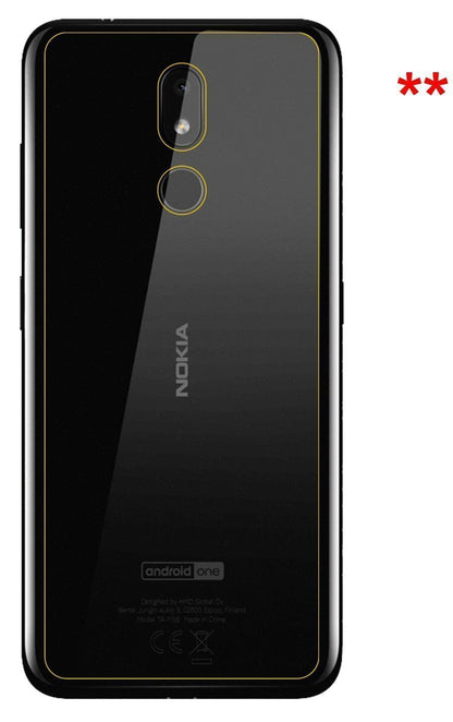 6x Schutzfolie matt für Nokia 3.2 Rückseite Displa (6)