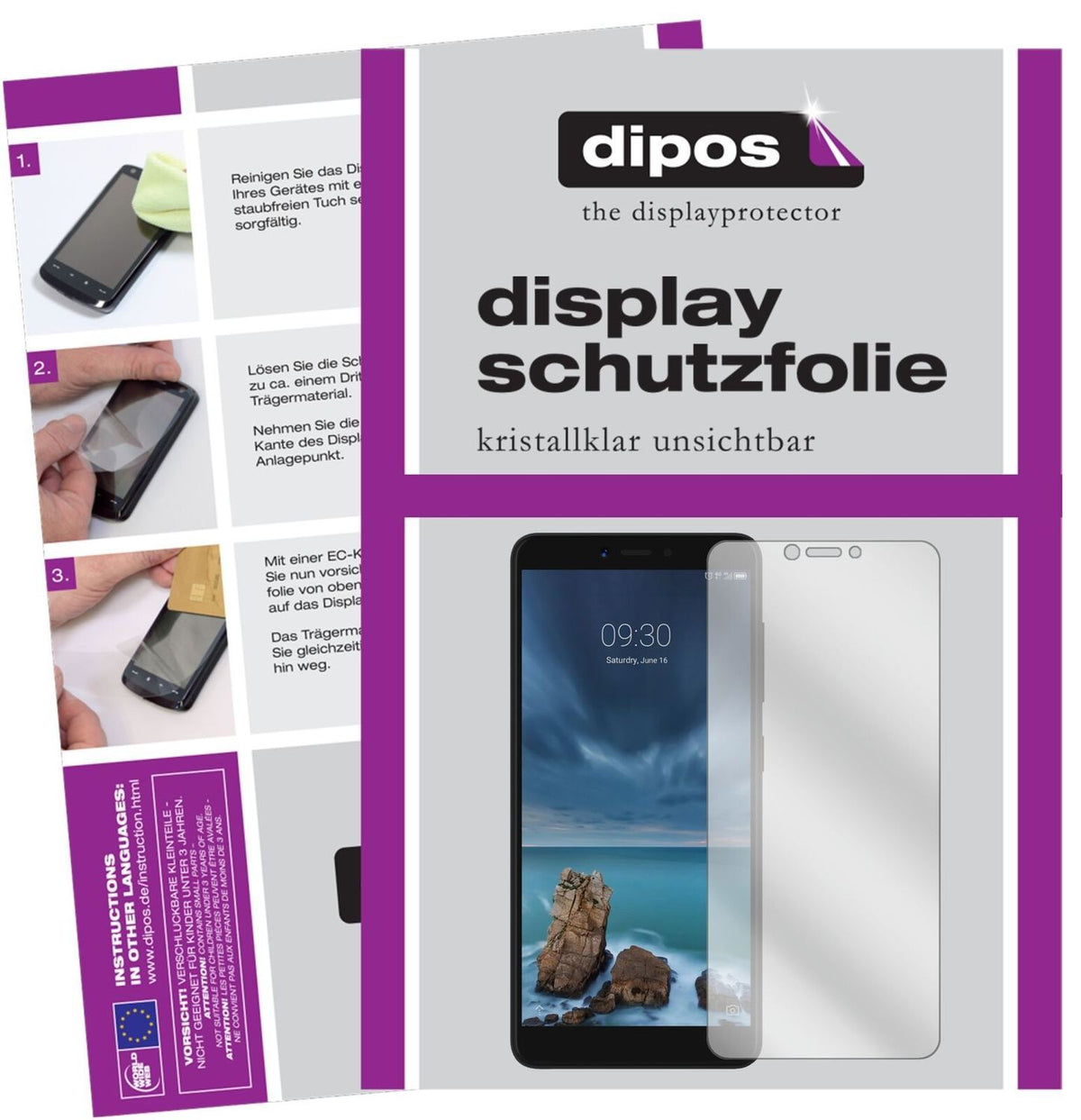 5x Schutzfolie klar für ZTE Blade A7 Vita Display- (2)