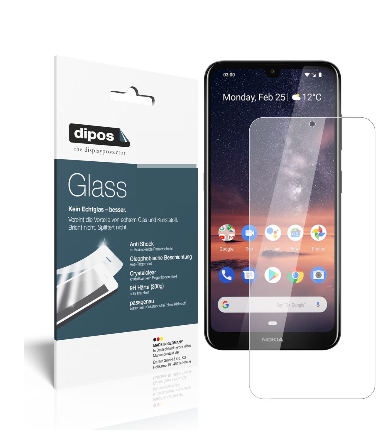 2x 9H Schutzfolie für Nokia 46056 Panzerfolie (1)