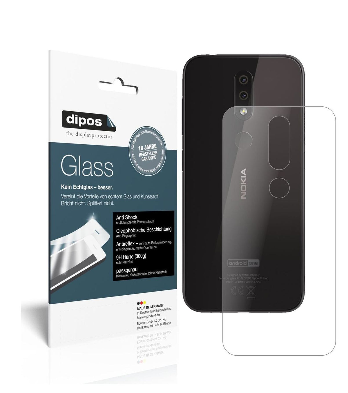 1x 9H Schutzfolie matt für Nokia 4.2 Rückseite Pan (2)