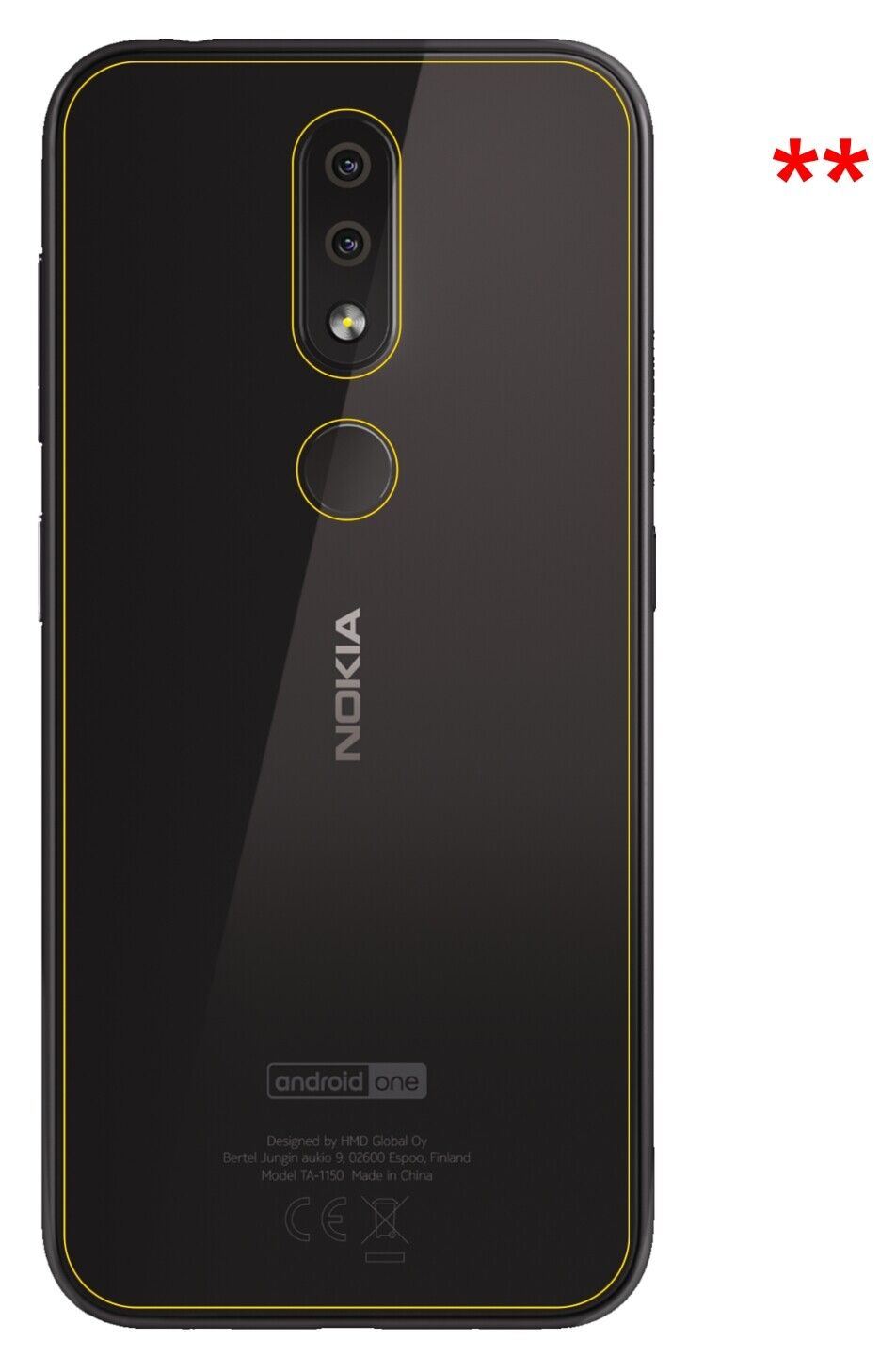 1x 9H Schutzfolie matt für Nokia 4.2 Rückseite Pan (9)