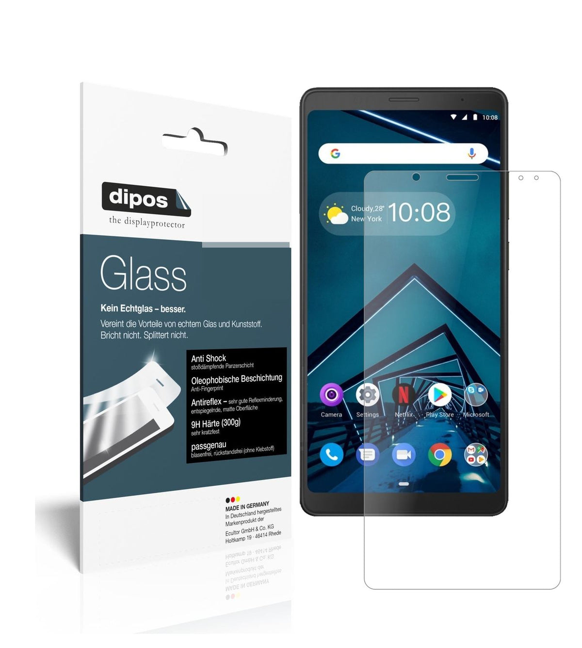 2x 9H Schutzfolie matt für Lenovo Tab V7 Panzerfol (1)