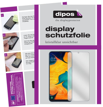 1x Schutzfolie klar für Samsung Galaxy A30 Display (2)