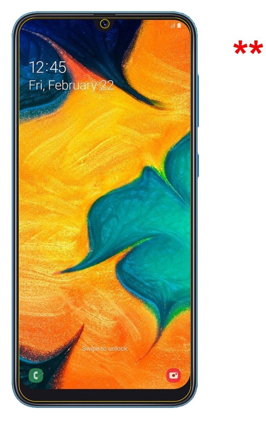 1x Schutzfolie klar für Samsung Galaxy A30 Display (5)