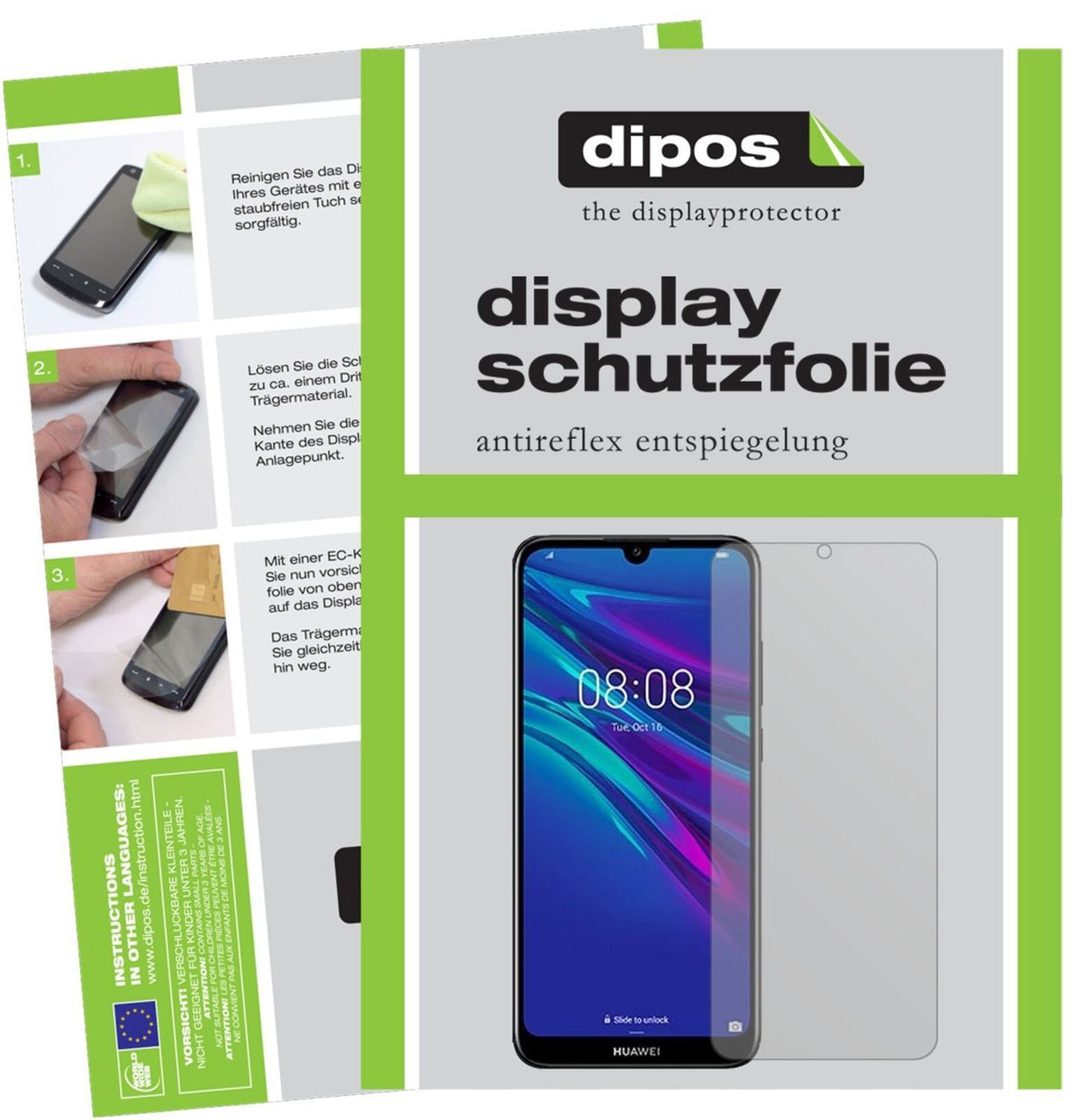 1x Schutzfolie matt für Huawei Y6 (2019) Display-S (2)