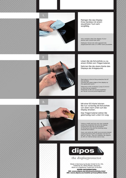 Blickschutzfolie für Huawei P30 Lite matt Schutzfo (4)