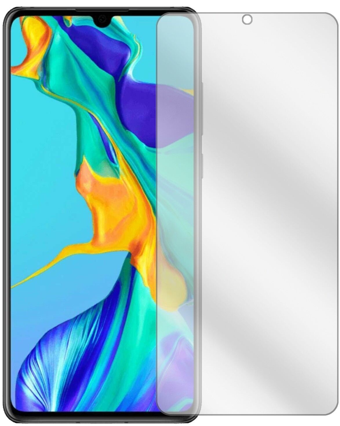 2x Schutzfolie klar für Huawei P30 Display-Schutzf (2)