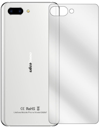 5x Schutzfolie klar für Ulefone T2 Pro Rückseite D (1)