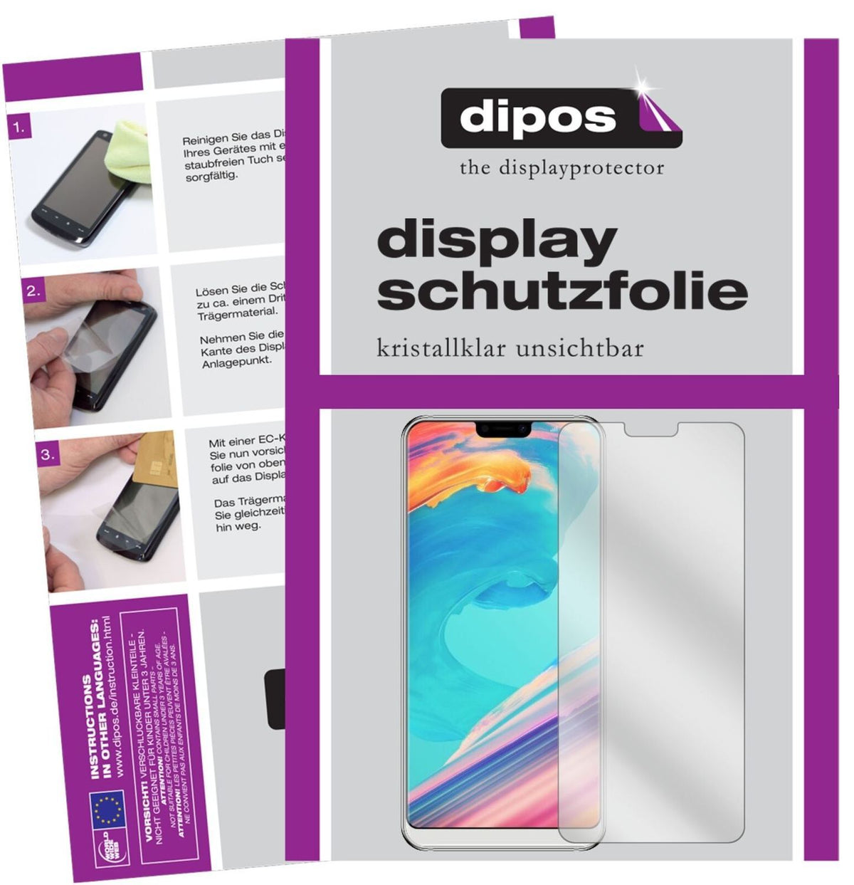 5x Schutzfolie klar für Ulefone T2 Pro Display-Sch (2)