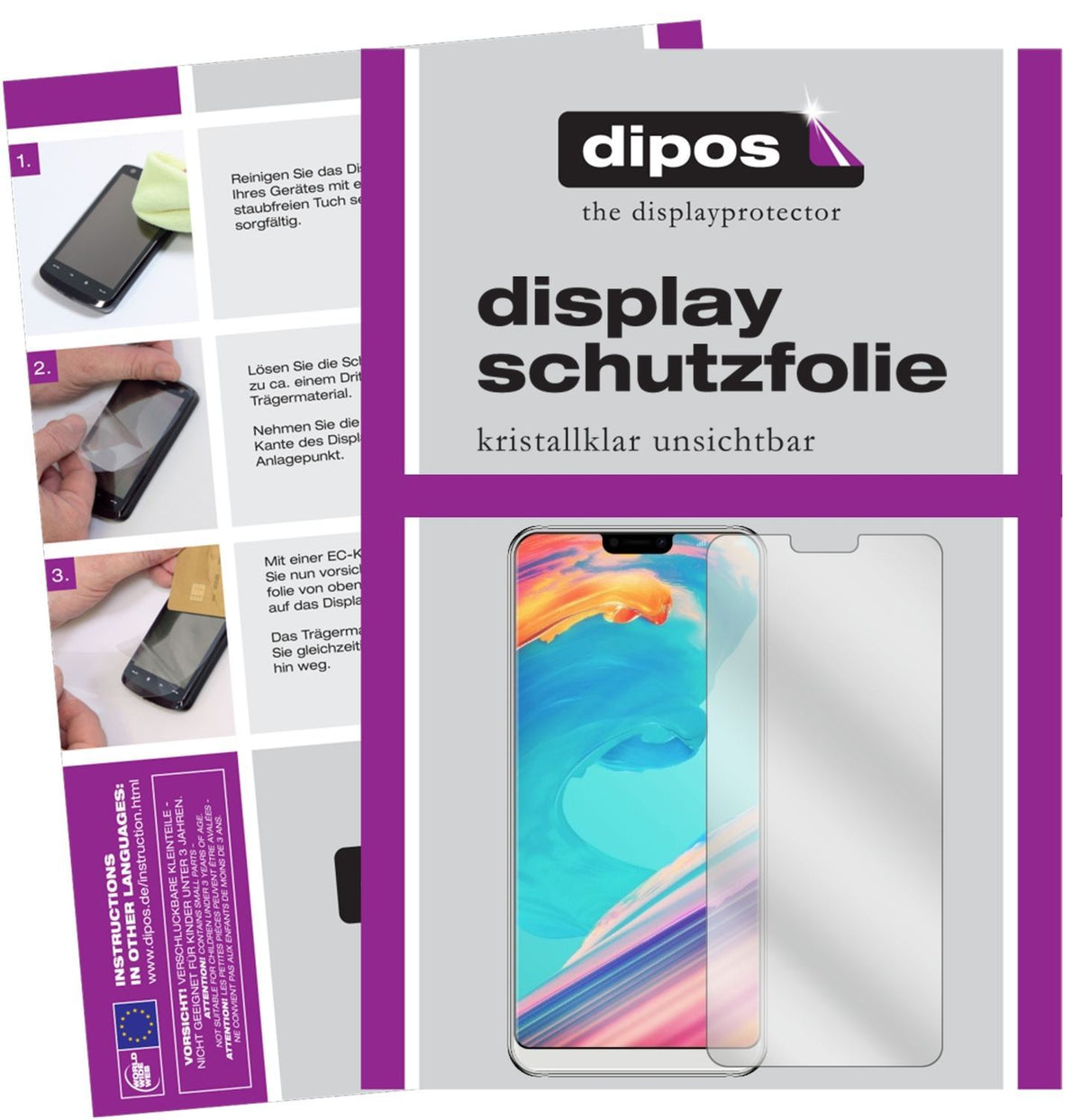 4x Schutzfolie klar für Ulefone T2 Pro Display-Sch (1)