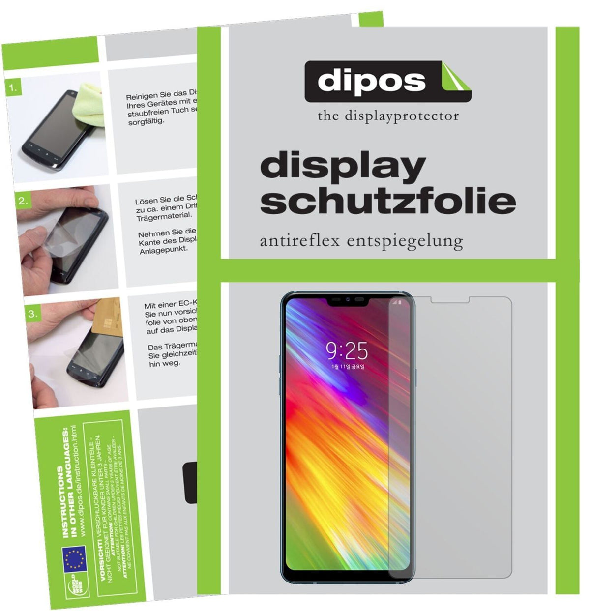5x Schutzfolie matt für LG Q9 Display-Schutzfolie (2)