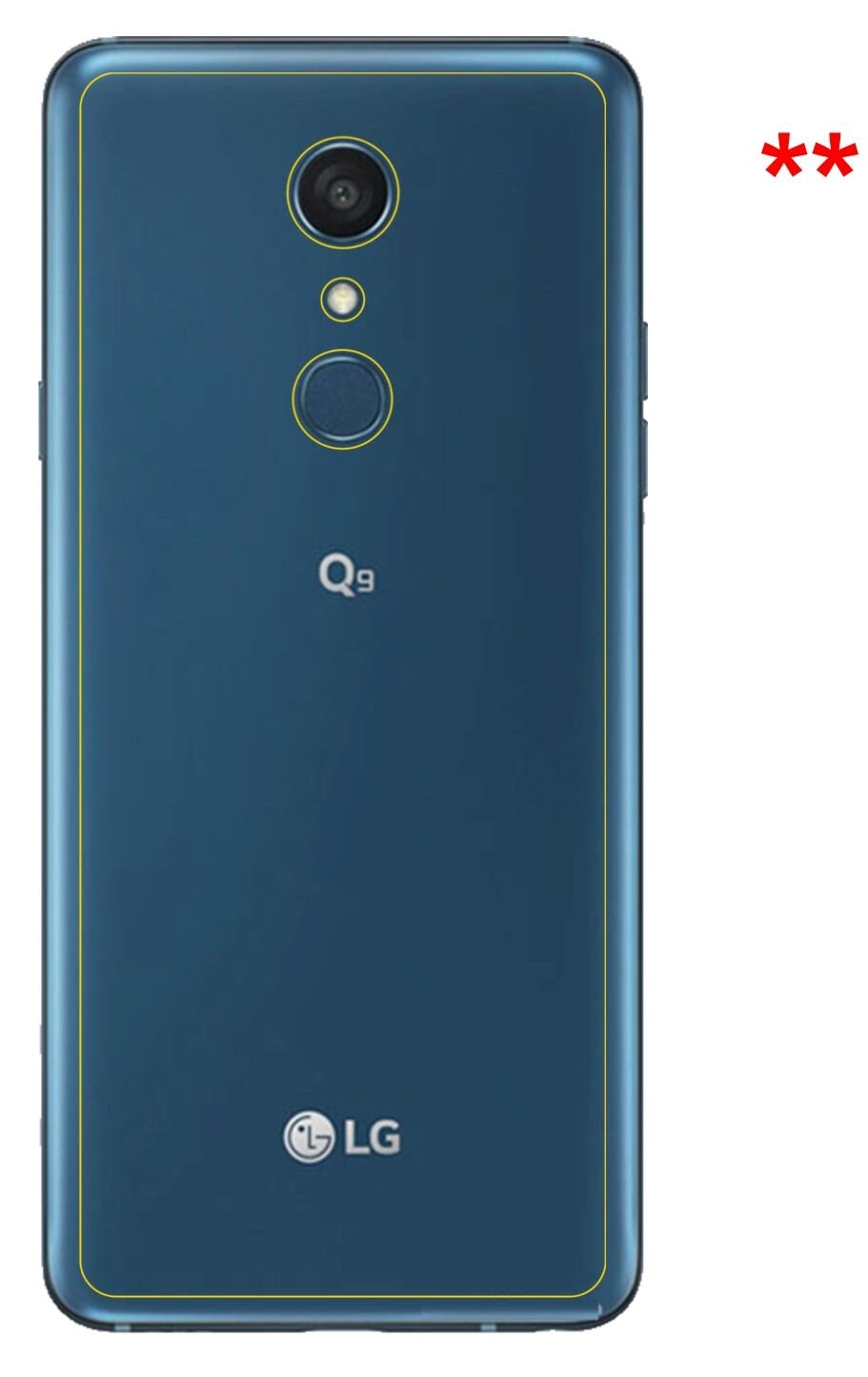 2x Schutzfolie matt für LG Q9 Rückseite Display-Sc (6)