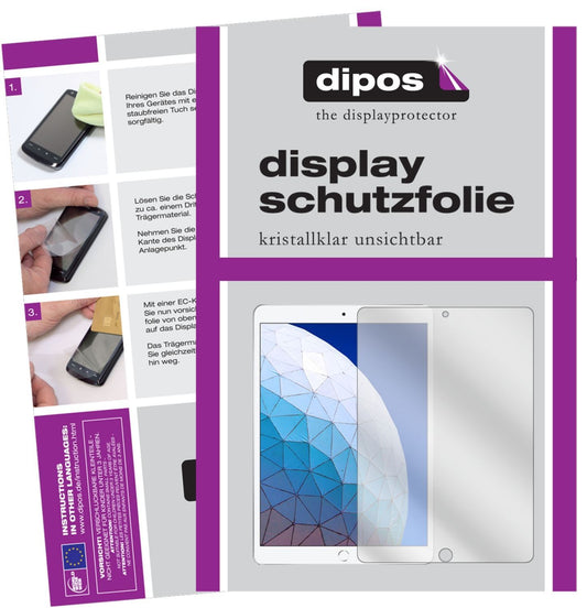 2x Schutzfolie klar für Apple iPad Air (2019) 10.5 (1)