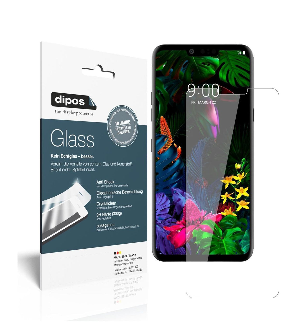 1x 9H Schutzfolie für LG G8 ThinQ Panzerfolie (2)