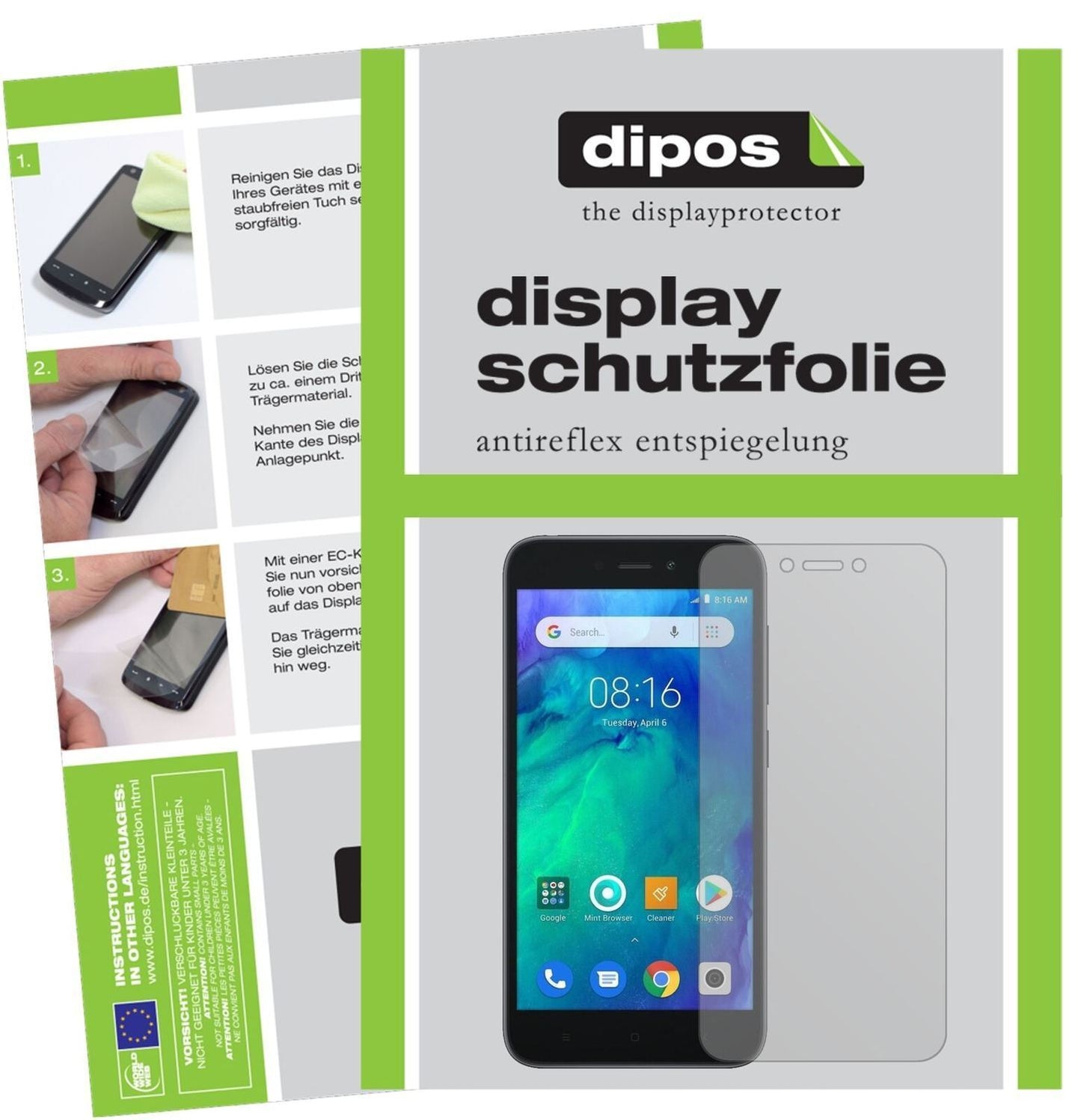 5x Schutzfolie matt für Xiaomi Redmi Go Display-Sc (2)