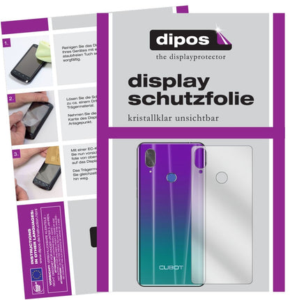 1x Schutzfolie klar für Cubot X19 Rückseite Displa (2)