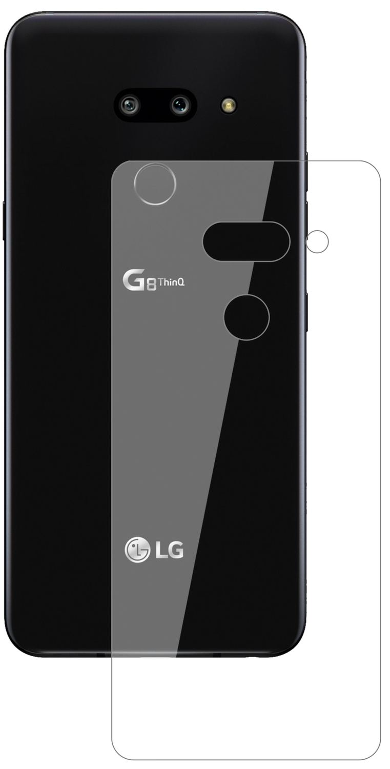 2x 9H Schutzfolie für LG G8 ThinQ Rückseite Panzer (2)