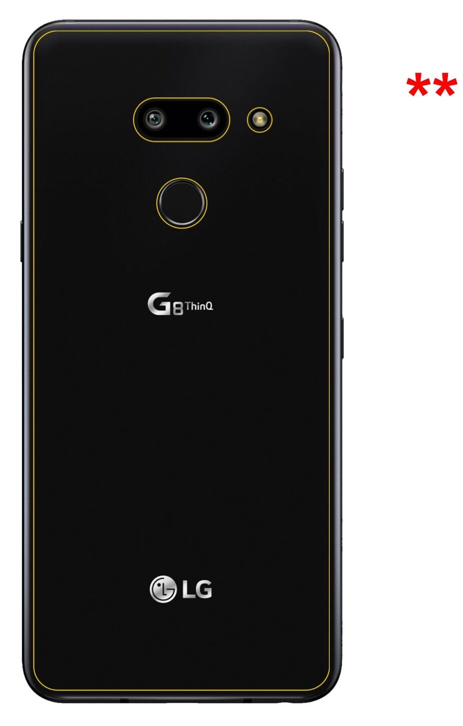2x 9H Schutzfolie für LG G8 ThinQ Rückseite Panzer (9)