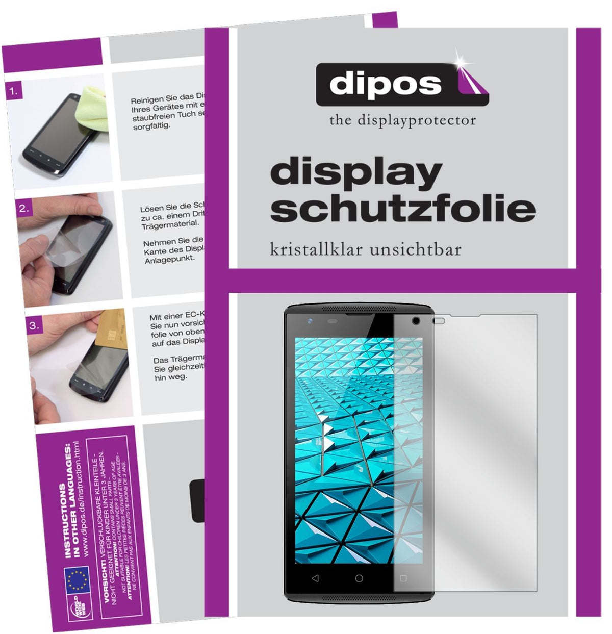 2x Schutzfolie klar für Haier Alpha A1 Display-Sch (1)