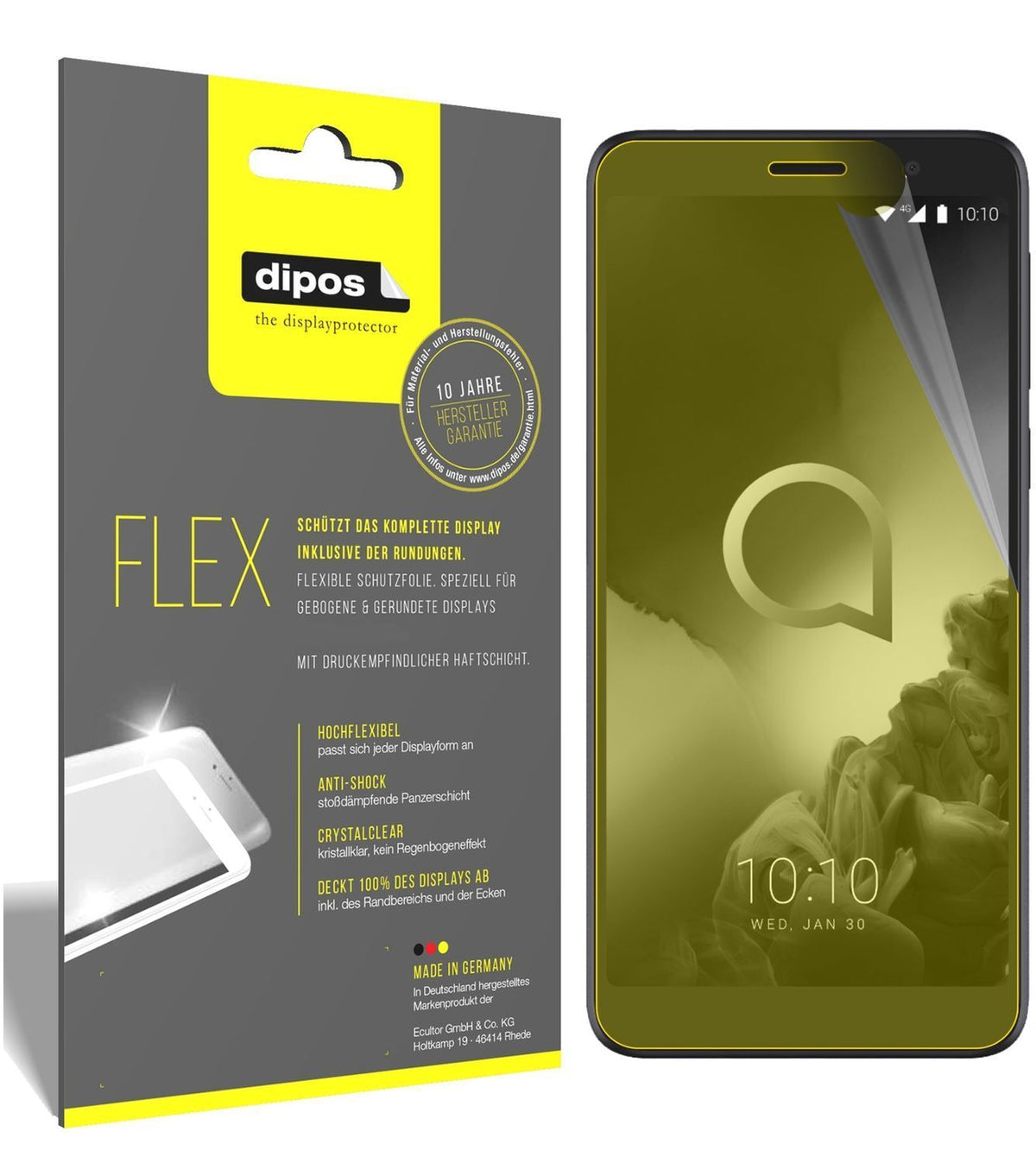 3x 3D Full Cover Schutzfolie für Alcatel 1C (2019) (1)